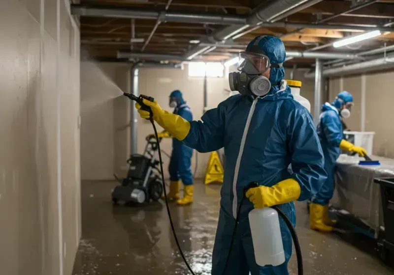 Basement Sanitization and Antimicrobial Treatment process in Damascus, OR